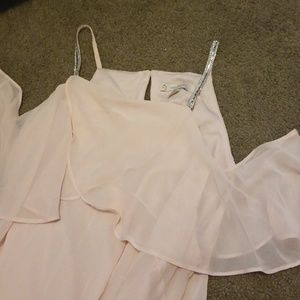 Blush chiffon dress